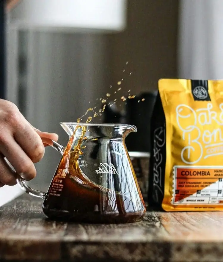 Café de especialidad recién preparado